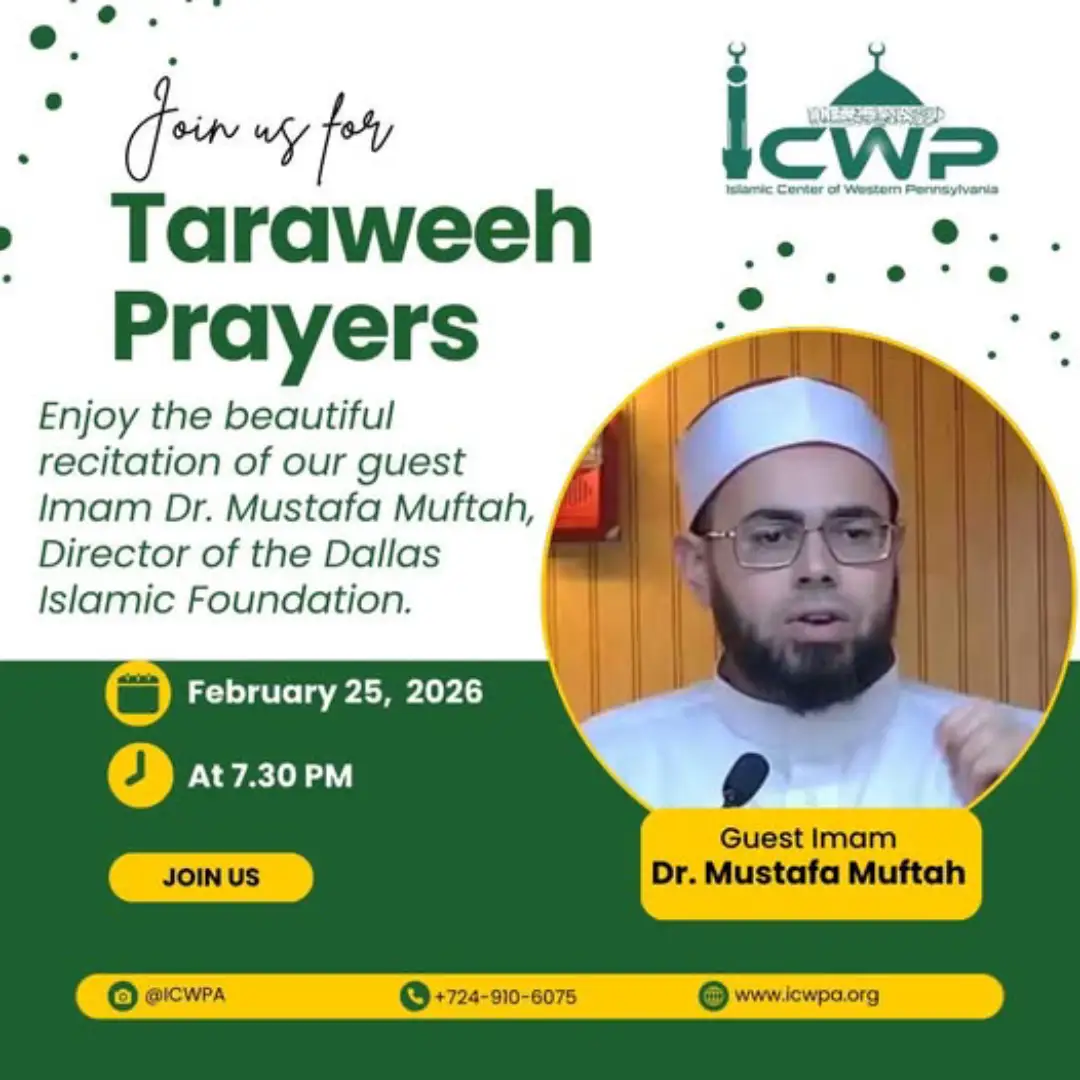 Taraweeh at Islamic Center of Western Pennsylvania (ICWP) 